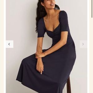 Boden Sweetheart Jersey Midi Dress Size US 14